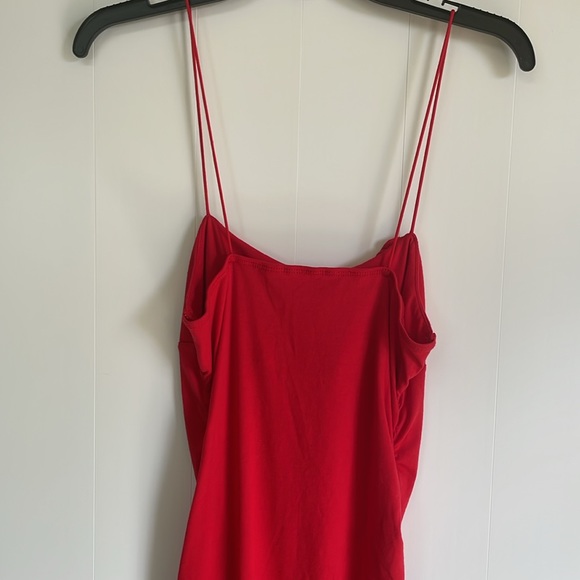 Valentines Red Soft Stretch Mini Dress - Picture 5 of 6